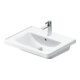 Duravit Meuble vasque D-Neo 60x48 cm, avec robinetterie, blanc, avec trop-plein, trou de robinet-1