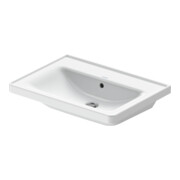 Duravit Meuble vasque D-Neo 65x48 cm, sans robinet, blanc, avec trop-plein, trou robinet