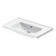Duravit Meuble vasque D-Neo 80x48 cm, sans robinet, blanc, avec trop-plein, trou robinet-1