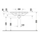 Duravit Meuble vasque D-Neo 80x48 cm, sans robinet, blanc, avec trop-plein, trou robinet