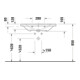 Duravit Meuble vasque D-Neo 80x48 cm, sans robinet, blanc, avec trop-plein, trou robinet