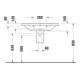 Duravit Meuble vasque D-Neo 80x48 cm, sans robinet, blanc, avec trop-plein, trou robinet
