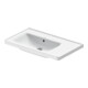 Duravit Meuble vasque D-Neo 80x48 cm, sans trop-plein, blanc, asy, B gauche, avec trop-plein, HLB-1