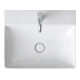 Duravit Meuble vasque DuraSquare 50x47 cm, sans trop-plein, avec trop-plein, 1 trou de robinet, blanc