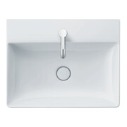 Duravit Meuble vasque DuraSquare 60x47 cm, sans trop-plein, avec vidage, 1 trou de robinet, blanc-4
