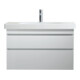 Duravit Meuble vasque DuraStyle 100x48 cm, blanc, m HL, ÜL, plan avec trou robinet