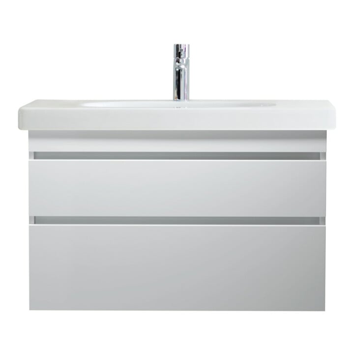 Duravit Meuble vasque DuraStyle 100x48 cm, blanc, m HL, ÜL, plan avec trou robinet