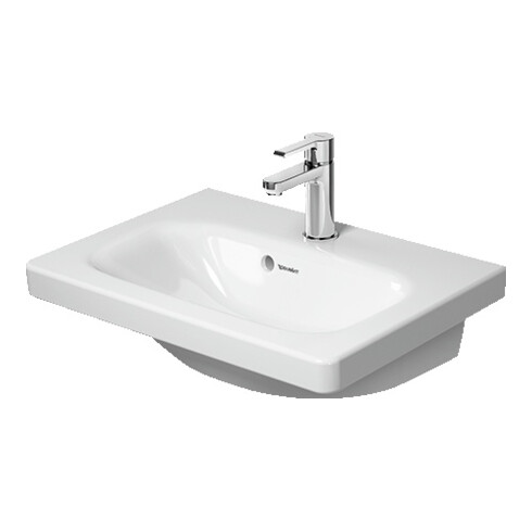 Duravit Meuble vasque DuraStyle Compact 55x40 cm, blanc, m HL, ÜL, plan vasque avec trou robinet