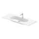 Duravit Meuble vasque DuroCast Plus Sivida 122x48,5 cm, avec trou de robinet, blanc satiné-1