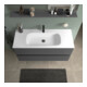 Duravit Meuble vasque DuroCast Plus Sivida 122x48,5 cm, avec trou de robinet, blanc satiné
