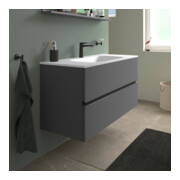 Duravit Meuble vasque DuroCast Plus Sivida 122x48,5 cm, avec trou de robinet, blanc satiné-5