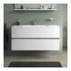 Duravit Meuble vasque DuroCast Plus Sivida 122x48,5 cm, avec trou de robinet, blanc satiné