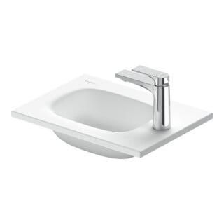 Duravit Meuble vasque DuroCast Plus Sivida 41x33cm, trou de robinet à droite, blanc