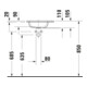 Duravit Meuble vasque DuroCast Plus Sivida 41x33cm, trou de robinet à droite, blanc