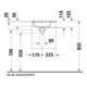 Duravit Meuble vasque DuroCast Plus Sivida 41x33cm, trou de robinet à droite, blanc