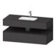 Duravit Meuble vasque encastré Qatego 120x55x60 cm, gris m/Gr m, Kon-WTU, B-1