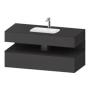Duravit Meuble vasque encastré Qatego 120x55x60 cm, gris m/Gr m, Kon-WTU, B