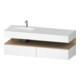 Duravit Meuble vasque encastré Qatego 160x50x60 cm, Kon-WTU, B l, E nat/blanc ma-1