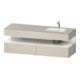 Duravit Meuble vasque encastré Qatego 160x50x60 cm, Kon-WTU, blanc mat taupe-1