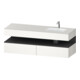 Duravit Meuble vasque encastré Qatego 160x50x60 cm, Kon-WTU, gris m/blanc m-1