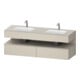 Duravit Meuble vasque encastré Qatego 160x55x60 cm, Kon-WTU, B, taupe mat-1