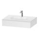 Duravit Meuble vasque encastré Qatego 80x55x17 cm, blanc mat, avec console, 1 découpe, avec trop-plein-1
