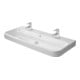 Duravit Meuble vasque Happy D.2 120x50,5 cm, blanc, 2 tiroirs, avec plan, HLB-1