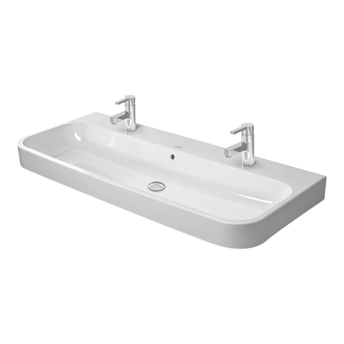 Duravit Meuble vasque Happy D.2 120x50,5 cm, blanc, 2 tiroirs, avec plan, HLB