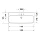 Duravit Meuble vasque Happy D.2 120x50,5 cm, blanc, fermé, avec HL, UL, HLB-3