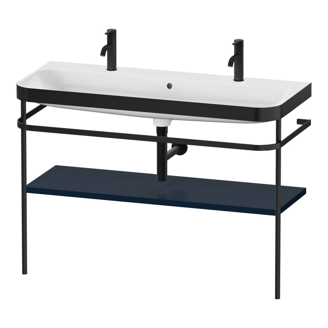 Duravit Meuble vasque Happy D.2 Plus 117,5x49 cm, 1 bec, console, bleu mat s-matt