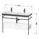 Duravit Meuble vasque Happy D.2 Plus 117,5x49 cm, 1 mitigeur, console, bleu mat satiné