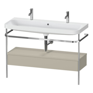 Duravit Meuble vasque Happy D.2 Plus 117,5x49 cm, 1 robinet, avec console, 1 tiroir, T m