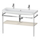 Duravit Meuble vasque Happy D.2 Plus 117,5x49 cm, 1 T, avec console, taupe mat-1
