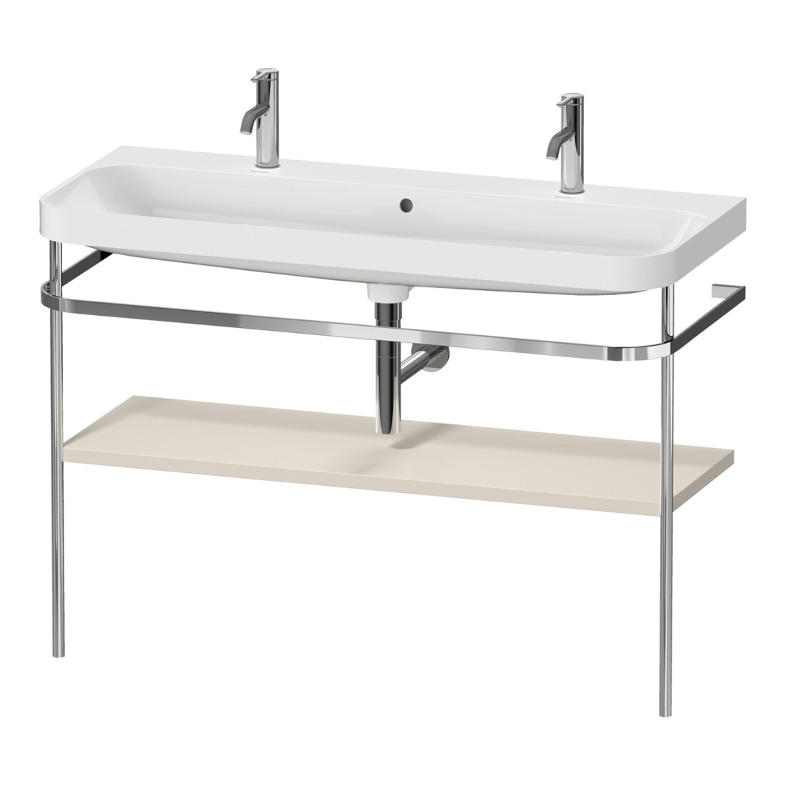 Duravit Meuble vasque Happy D.2 Plus 117,5x49 cm, 1 T, avec console, taupe mat