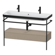 Duravit Meuble vasque Happy D.2 Plus 117,5x49 cm, 1 trou, console, lin-1