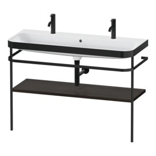 Duravit Meuble vasque Happy D.2 Plus 117,5x49 cm, 1 trou, console, noyer satiné