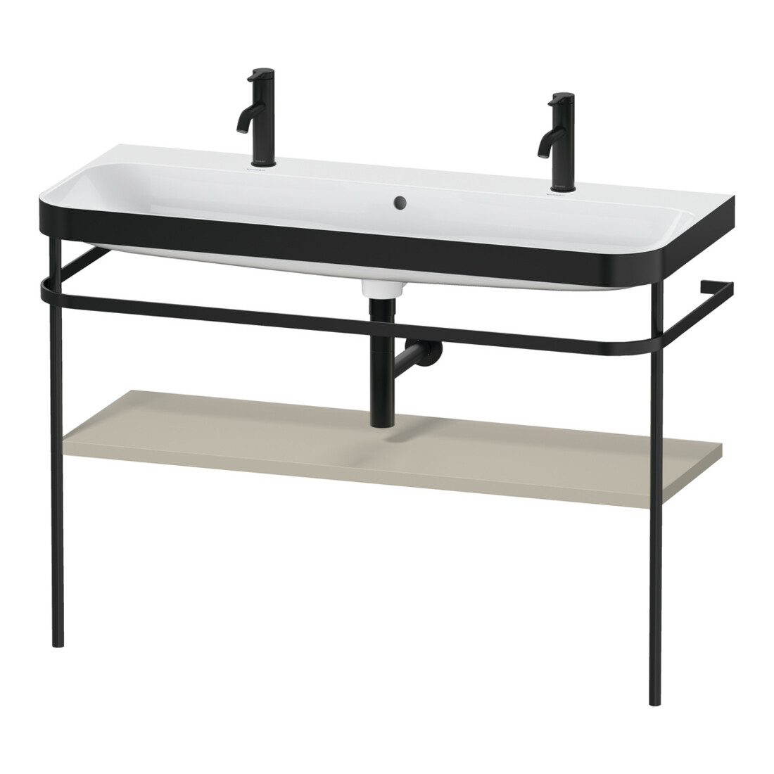 Duravit Meuble vasque Happy D.2 Plus 117,5x49 cm, 1 trou, console, taupe mat