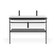 Duravit Meuble vasque Happy D.2 Plus 117,5x49 cm, 1 trou robinet, console, graphite mat