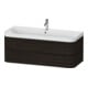 Duravit Meuble vasque Happy D.2 Plus 117,5x49 cm, 2 tiroirs, 1 trou, noyer mat-1