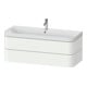 Duravit Meuble vasque Happy D.2 Plus 117,5x49 cm, 2 tiroirs, 1 trou robinet, blanc mat s-matt-1