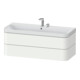 Duravit Meuble vasque Happy D.2 Plus 117,5x49 cm, 2 tiroirs, 2 trous, blanc mat-1