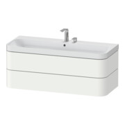 Duravit Meuble vasque Happy D.2 Plus 117,5x49 cm, 2 tiroirs, 2 trous, blanc mat