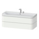 Duravit Meuble vasque Happy D.2 Plus 117,5x49 cm, 2 tiroirs, 2 trous, blanc satin-1