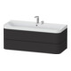 Duravit Meuble vasque Happy D.2 Plus 117,5x49 cm, 2 tiroirs, 2 trous, graphite mat-1