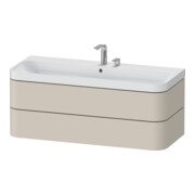 Duravit Meuble vasque Happy D.2 Plus 117,5x49 cm, 2 tiroirs, 2 trous, tau mat