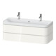 Duravit Meuble vasque Happy D.2 Plus 117,5x49 cm, 2 tiroirs, blanc brillant-1