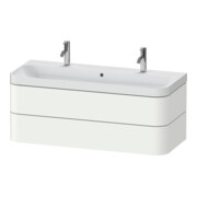 Duravit Meuble vasque Happy D.2 Plus 117,5x49 cm, 2 tiroirs, blanc supermat