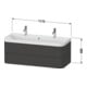 Duravit Meuble vasque Happy D.2 Plus 117,5x49 cm, 2 tiroirs, blanc supermat-3