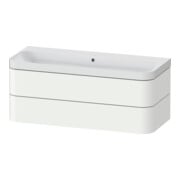 Duravit Meuble vasque Happy D.2 Plus 117,5x49 cm, 2 tiroirs, sans trou, blanc mat