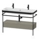 Duravit Meuble vasque Happy D.2 Plus 117,5x49 cm, avec 1 trou robinet, console, gris satin mat